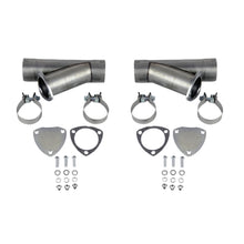 Load image into Gallery viewer, Granatelli 2.25in Aluminized Mild Steel Manual Dual Exhaust Cutout w/Slip Fit &amp; Band Clamps - Granatelli Motor Sports GMS3045