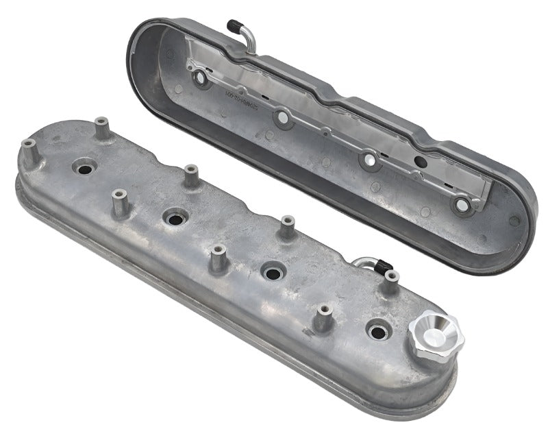 Granatelli 96-22 GM LS Tall Valve Cover w/Integral Angled Coil Mounts - Cast Finish - Granatelli Motor Sports GMS640360