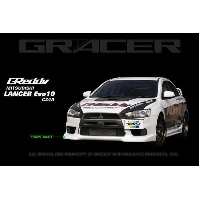 GReddy 08+ Mitsubishi Evolution X Urethane Front Lip Spoiler GReddy GRE17030014
