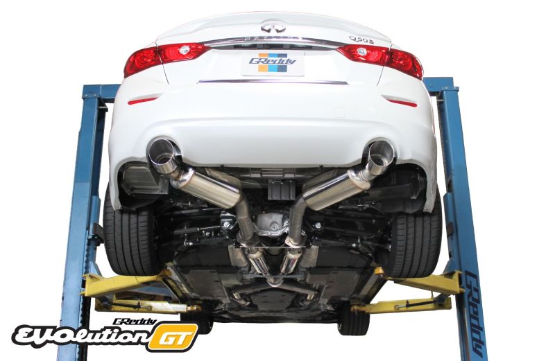 GReddy 16+ Infiniti Q50 Evolution (RWD ONLY) GT Cat-Back Exhaust - Black Ops Auto Works