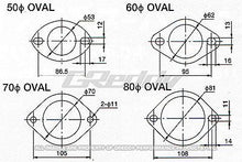 Load image into Gallery viewer, GReddy 80mm Oval Exhaust Gasket GReddy GRE11000305