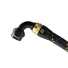 Load image into Gallery viewer, GReddy AN10 90 Degree Swivel Hose End - Black/Gold Anodized - GReddy 12801090