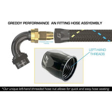 Load image into Gallery viewer, GReddy AN10 90 Degree Swivel Hose End - Black/Gold Anodized - GReddy 12801090