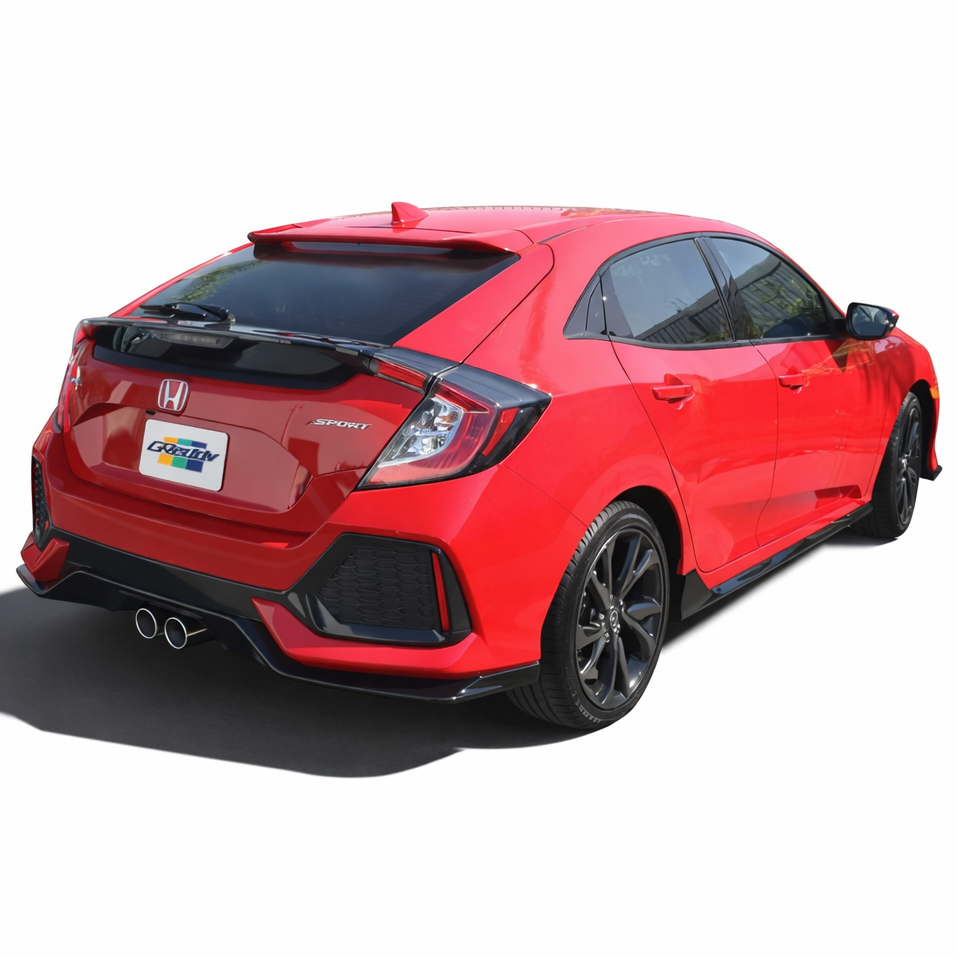 GReddy Supreme SP installed on Honda Civic Hatchback rear