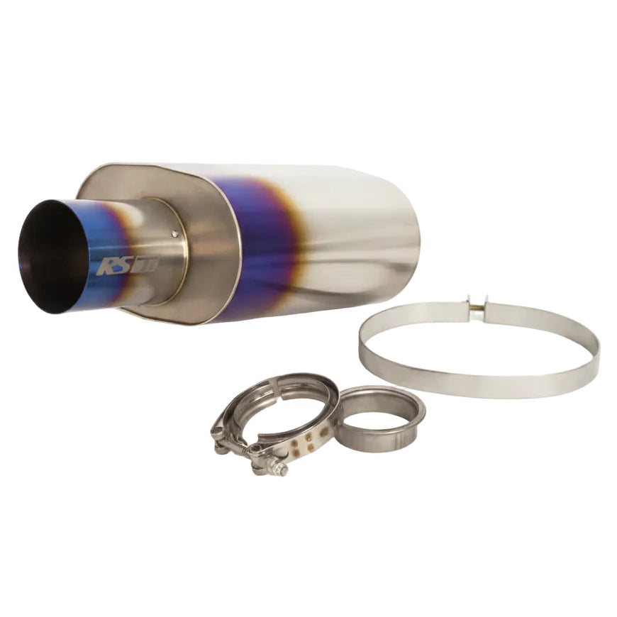 GReddy Universal 3.0in RS-Ti Oval Titanium Muffler - GReddy 11003530