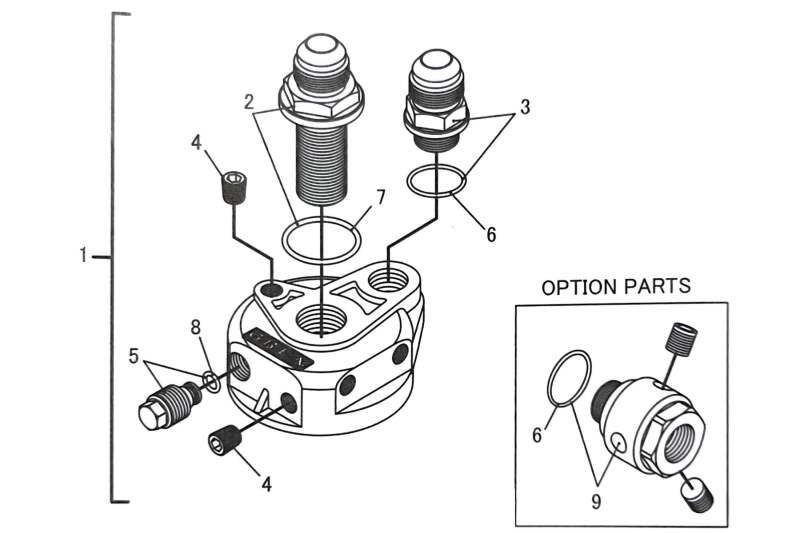 GReddy Type G Oil Block Assembly .75x16 AN10 - GReddy 12401139