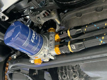 Load image into Gallery viewer, GReddy AN10 90 Degree Swivel Hose End - Black/Gold Anodized - GReddy 12801090