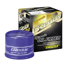 Load image into Gallery viewer, GReddy OX-03 Oil Filter - 3/4 -16UNF Inlet/ 65mm Diameter/90mm Tal - GReddy 13901103