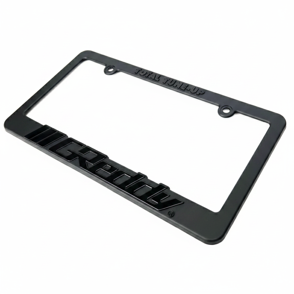 GReddy Total Tune Up License Plate Frame - Black Out - GReddy 21112001