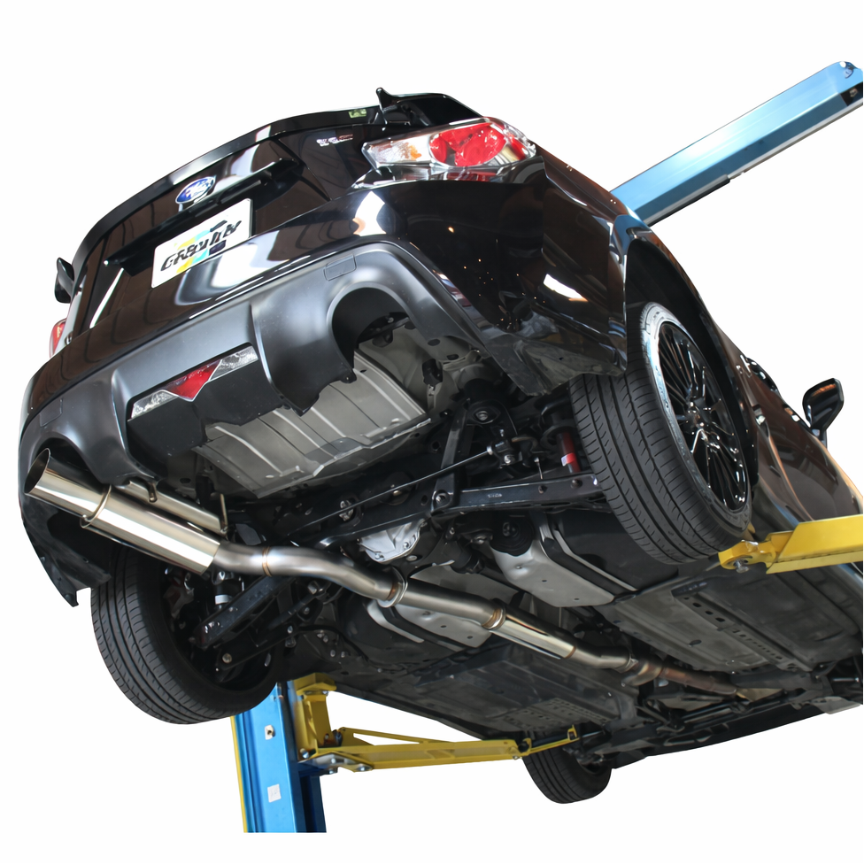 GReddy Revolution RS cat-back exhaust full system view