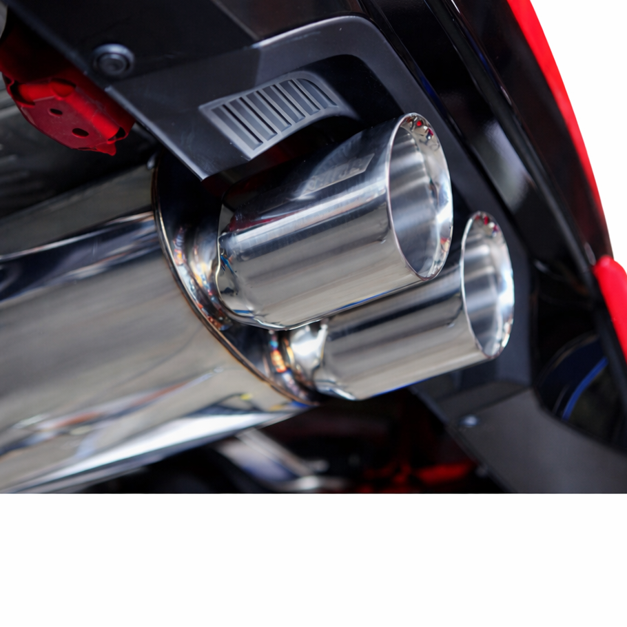 Close-up of polished rolled-edge titanium tip