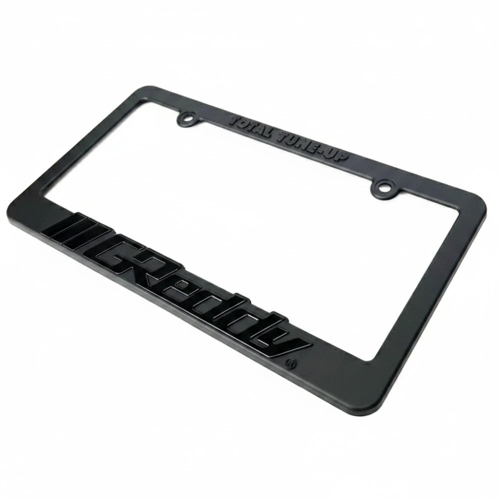 GReddy Total Tune Up License Plate Frame - Black Out - GReddy 21112001