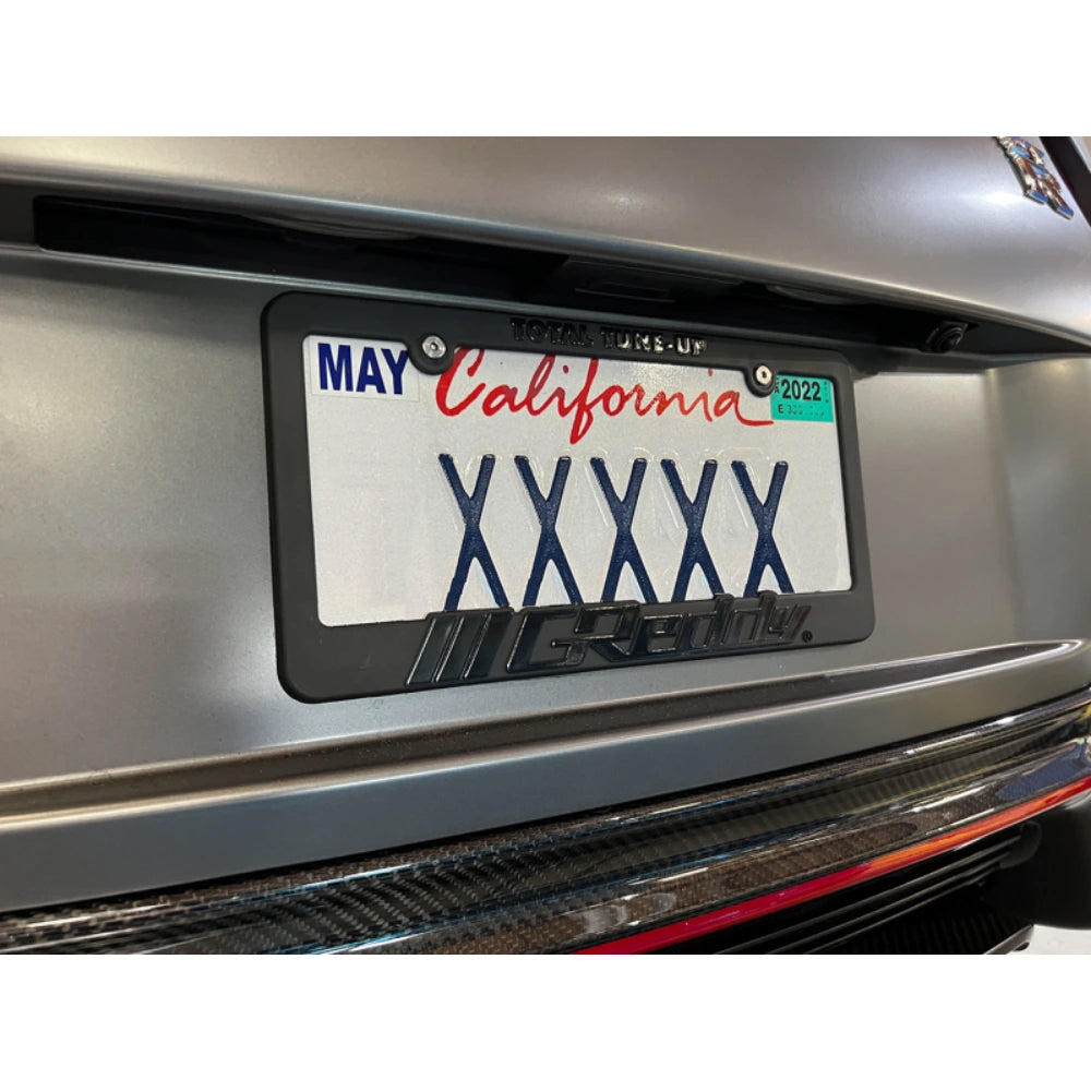 GReddy Total Tune Up License Plate Frame - Black Out - GReddy 21112001