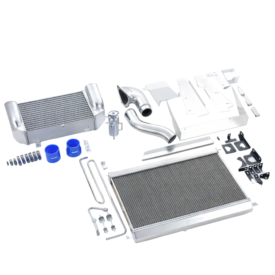 GReddy 12040703 V-Mount intercooler kit full view