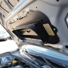 Load image into Gallery viewer, GrimmSpeed 093077 TMIC splitter installed beneath a Subaru hood