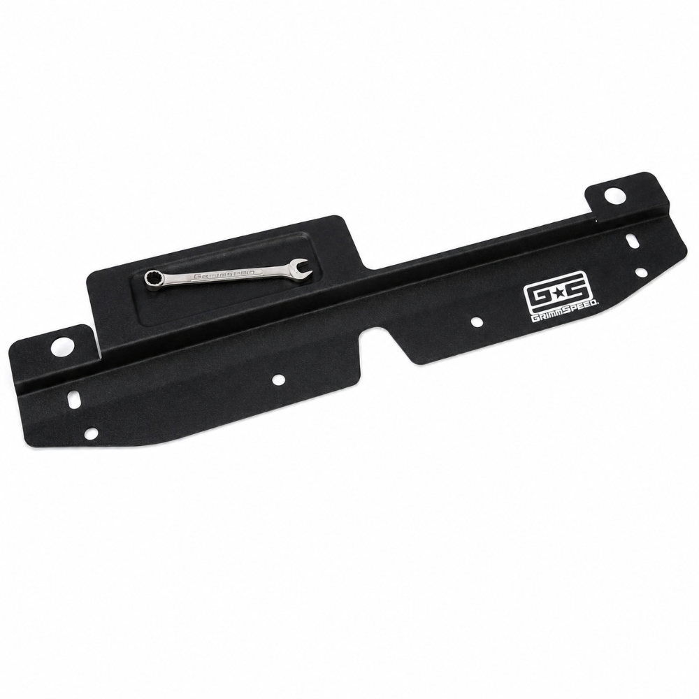 GrimmSpeed GRM096008 black radiator shroud with integrated tool tray