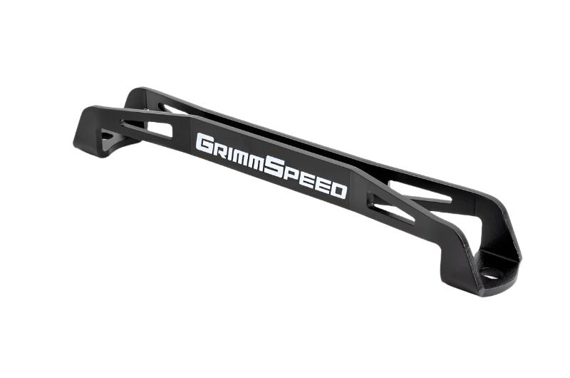 GrimmSpeed 08-18 Subaru WRX/STI Lightweight Battery Tie Down - Black - GrimmSpeed GRM121026