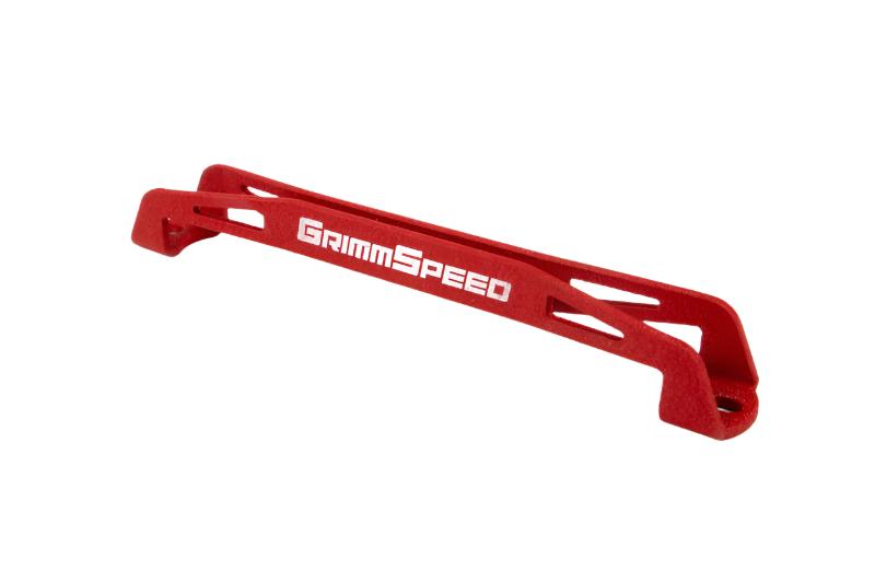 GrimmSpeed 08-18 Subaru WRX/STI Lightweight Battery Tie Down - Red - GrimmSpeed GRM121033
