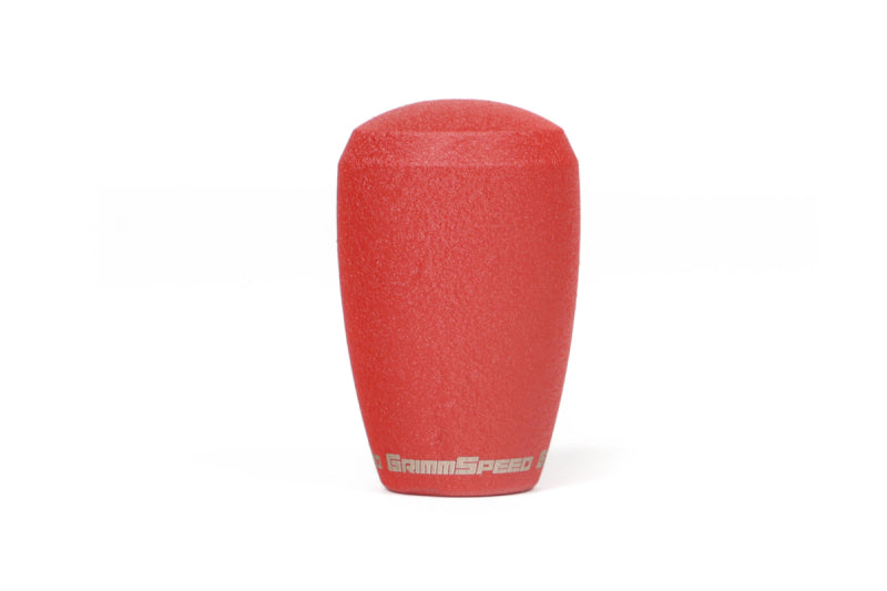 GrimmSpeed Shift Knob Stainless Steel - Subaru 5 Speed and 6 Speed Manual Transmission - Red - GrimmSpeed GRM380000