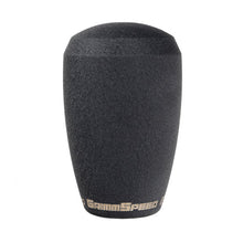 Load image into Gallery viewer, Front view of the GrimmSpeed GRM380001 black stainless steel shift knob with etched logo.