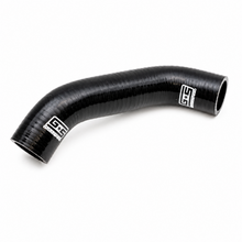 Load image into Gallery viewer, Angled view of a curved GrimmSpeed GRM405323 black silicone radiator hose.