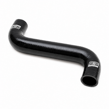 Load image into Gallery viewer, Long molded GrimmSpeed GRM405323 black silicone radiator hose shown from the side.