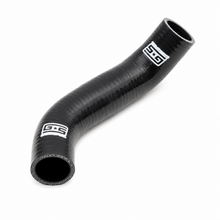 Load image into Gallery viewer, Short curved GrimmSpeed GRM405324 black silicone radiator hose on a white background.