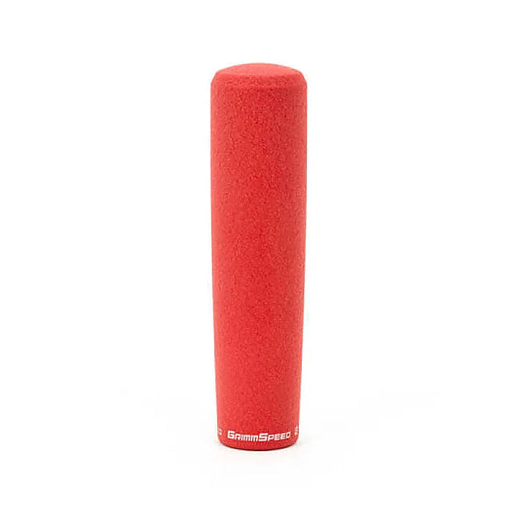 GrimmSpeed Tallboy Shift Knob Aluminum Red - M12x1.25 - GrimmSpeed GRMGRM380008