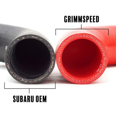 GrimmSpeed 08-14 Subaru WRX / 08-17 Subaru STi / 09-13 Subaru Forester XT Radiator Hose Kit - Black - GrimmSpeed GRMGRM405322