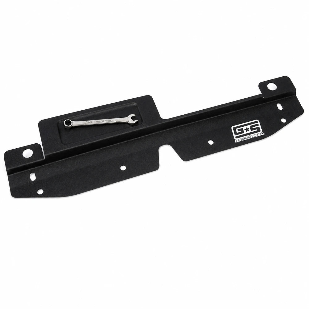 GrimmSpeed 08+ Subaru Impreza/WRX/STI Radiator Shroud w/Tool Tray - Black - GrimmSpeed GRMGRM096008