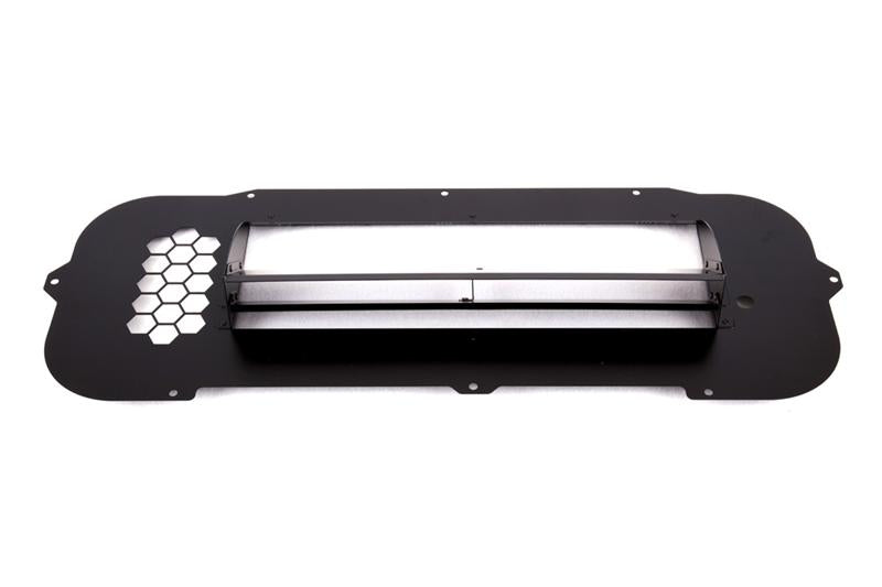 GrimmSpeed scoop TMIC splitter fitment detail for 04-05 STI
