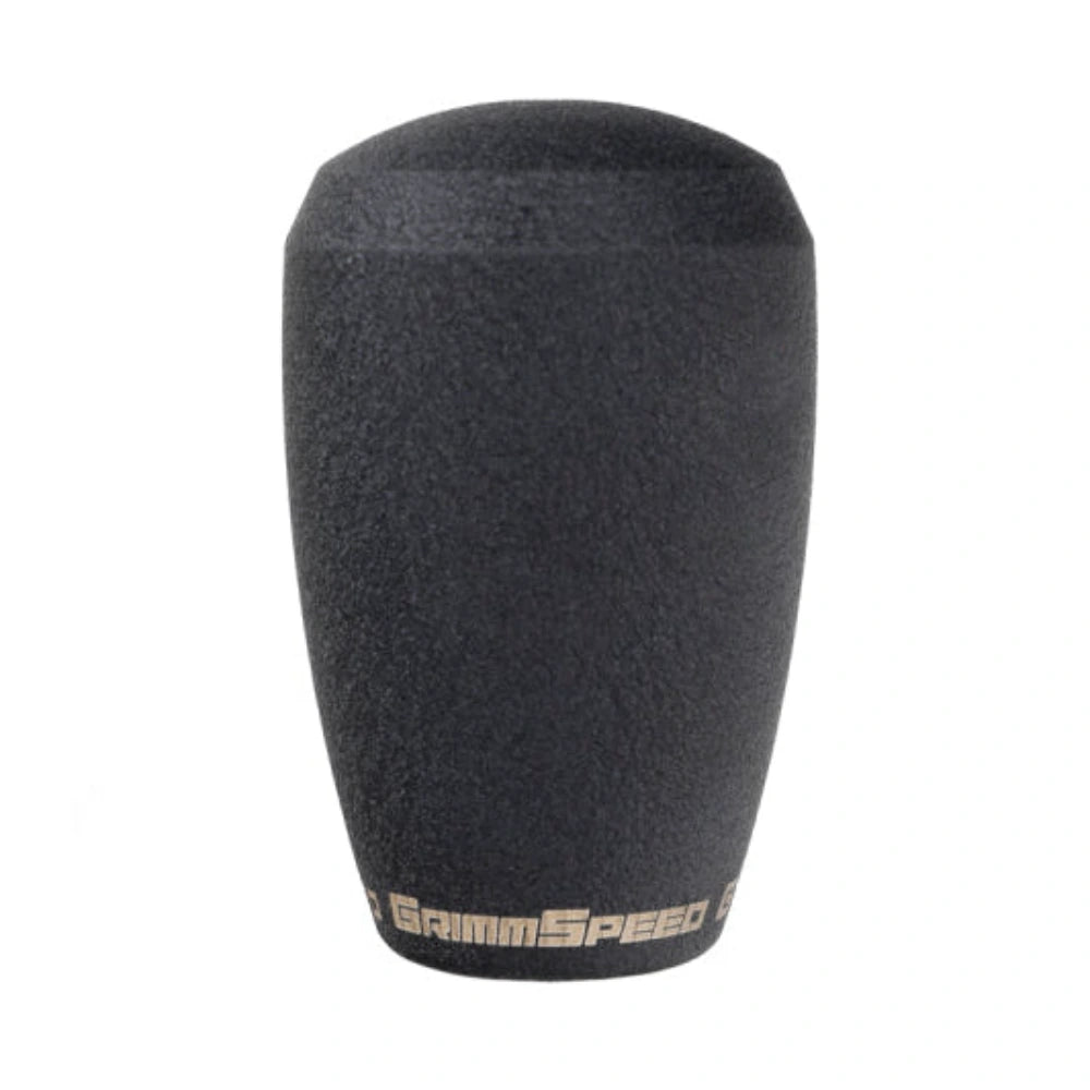 GrimmSpeed Shift Knob Stainless Steel - Subaru 5 Speed and 6 Speed Manual Transmission - Black - GrimmSpeed GRMGRM380001