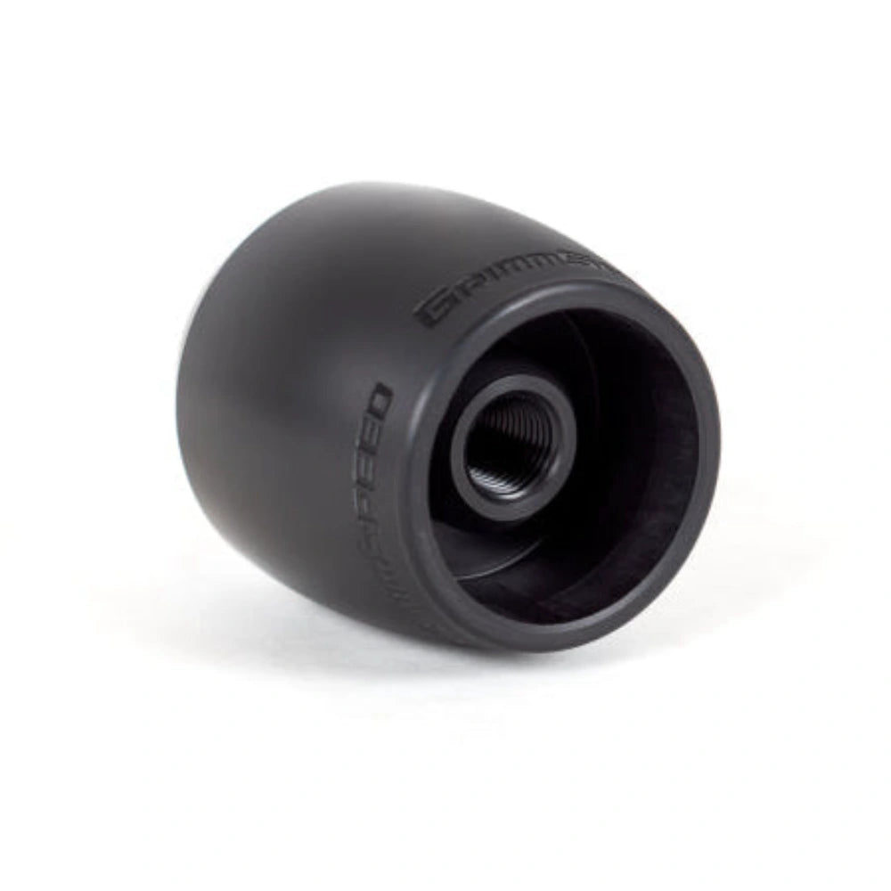 GrimmSpeed Stubby Shift Knob Black Delrin - M12x1.25 - GrimmSpeed GRMGRM038012