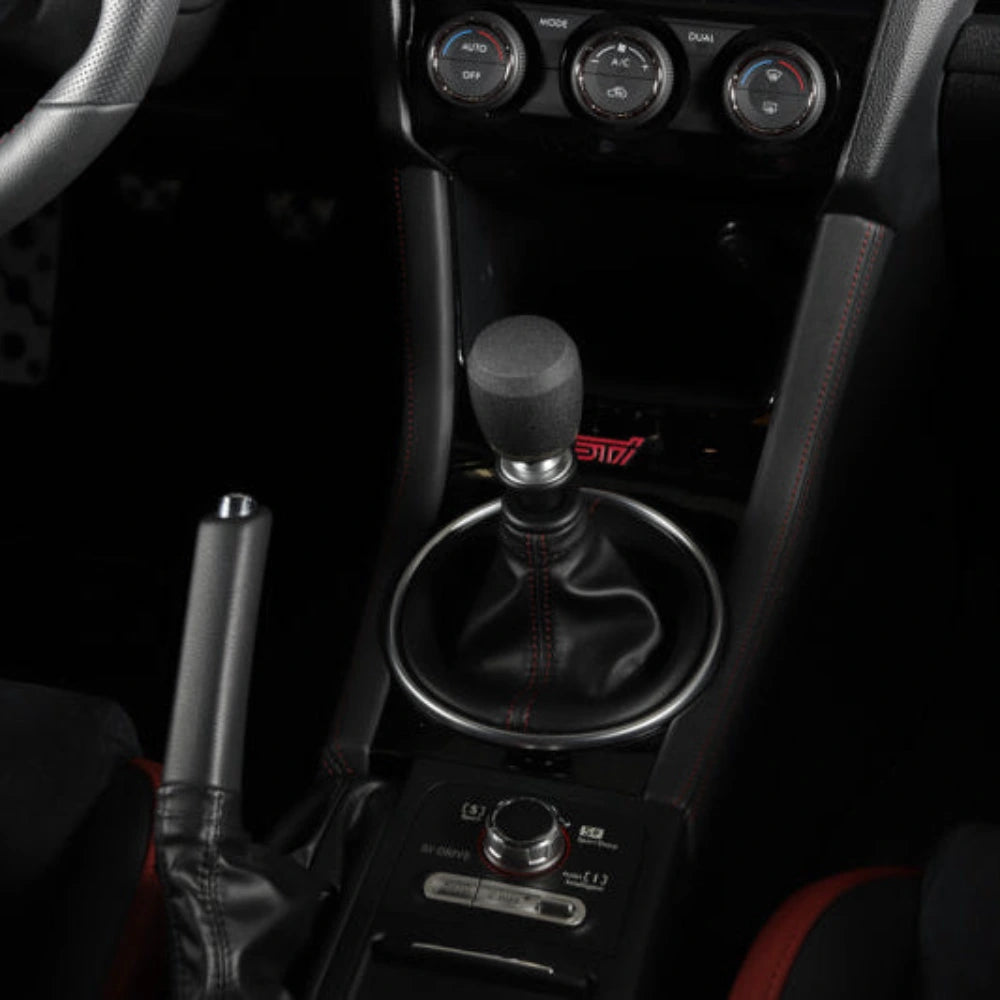GrimmSpeed Stubby Shift Knob Stainless Steel Black - M12x1.25 - GrimmSpeed GRMGRM380002
