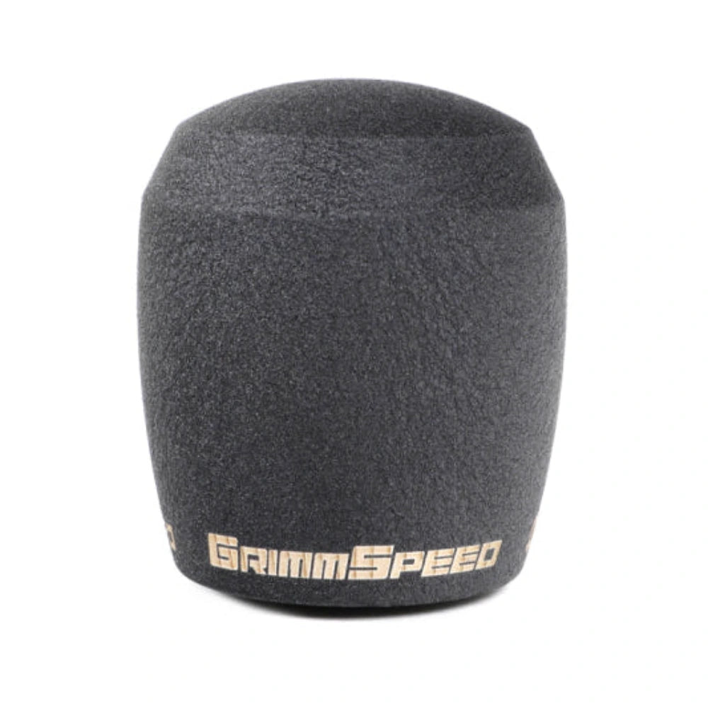 GrimmSpeed Stubby Shift Knob Stainless Steel Black - M12x1.25 - GrimmSpeed GRMGRM380002