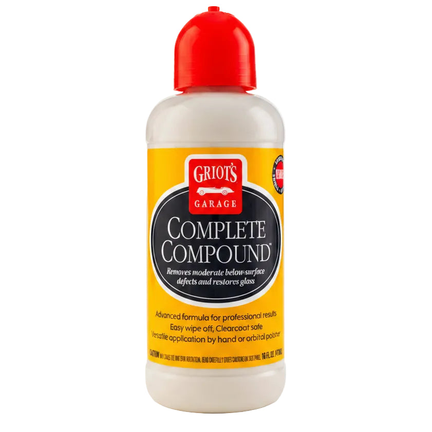 Griot's Garage Complete Compound 16oz bottle with red cap, front label view