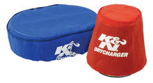 Load image into Gallery viewer, K&amp;N 22-2030PR Red Drycharger Round Tapered Air Filter Wrap - 5.25 x 3 x 6 Inches - image 3