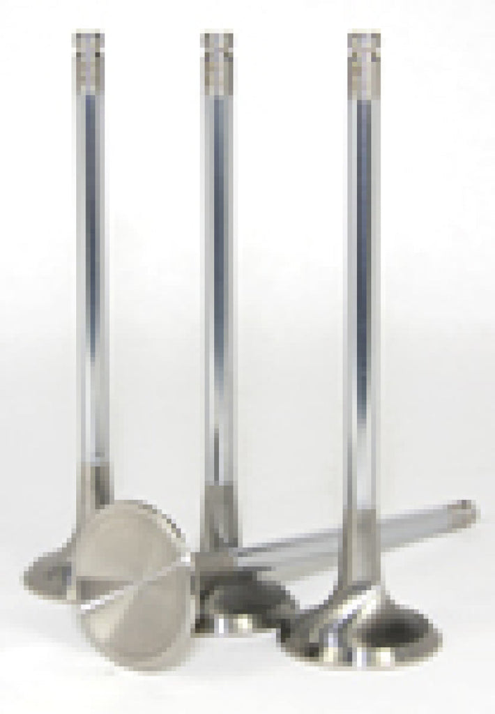 GSC P-D 4B11T 23-8N Chrome Polished Exhaust Valve - 30mm Head (+1mm) - SET 8 - Black Ops Auto Works