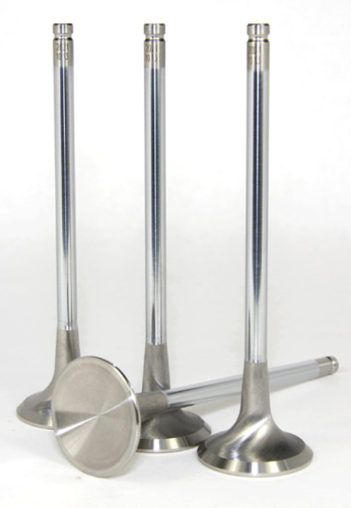 GSC P-D 4B11T Chrome Polished Super Alloy Exhaust Valve - 30mm Head (+1mm) - SET 8 - Black Ops Auto Works