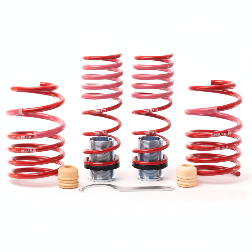 H&R VTF adjustable lowering spring shown from another angle.