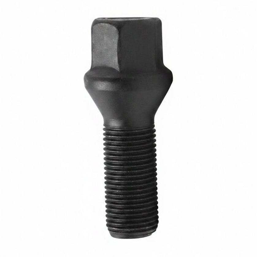 H&R Wheel Bolts 14 X 1.5 / Length 35mm / Mercedes Ball / Head 17mm - Black - Set of 10 - H&R HRS1453502SW SET