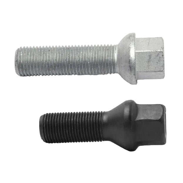 H&R Wheel Bolts 14 X 1.5 / Length 38mm / Tapered / Head 17mm - Black- Set of 10 - H&R HRS1453801SW SET