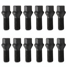Load image into Gallery viewer, H&amp;R Wheel Bolts 14 X 1.5 / Length 37mm / Merc Ball R14 / Head 17mm - Black - Set of 10 - H&amp;R HRS1453702SW SET