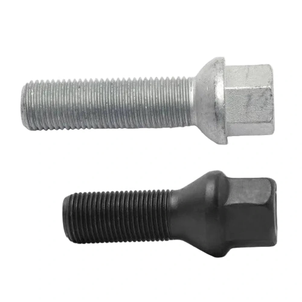 H&R Wheel Bolts 14 X 1.5 / Length 60mm / Merc Ball R14 / Head 17mm - Black - Set of 10 - H&R HRS1456002SW SET
