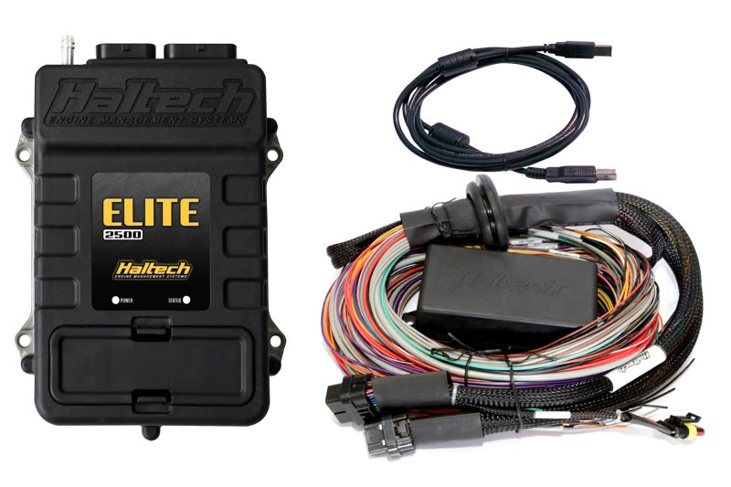 Haltech Elite 2500 Premium Universal Wire-In Harness ECU Kit - Black Ops Auto Works