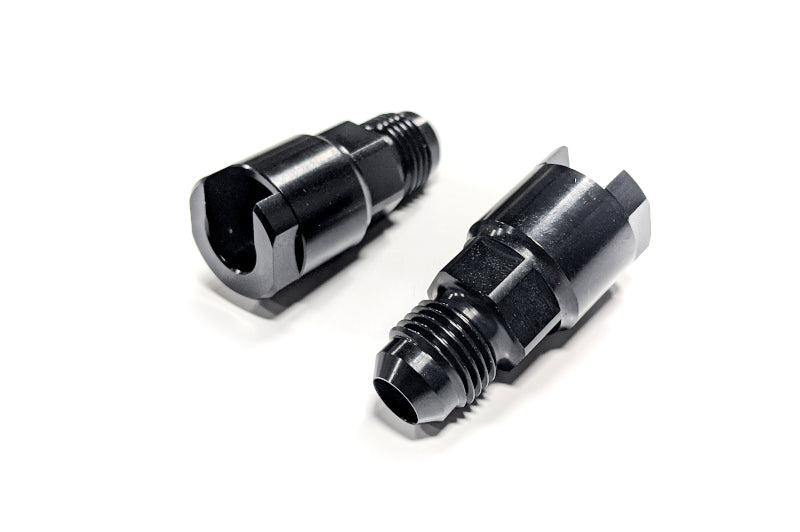 Haltech Flex Fuel Fittings 3/8 (GM Spring Lock) to -6AN Male (Incl Two Fittings) - Black Ops Auto Works
