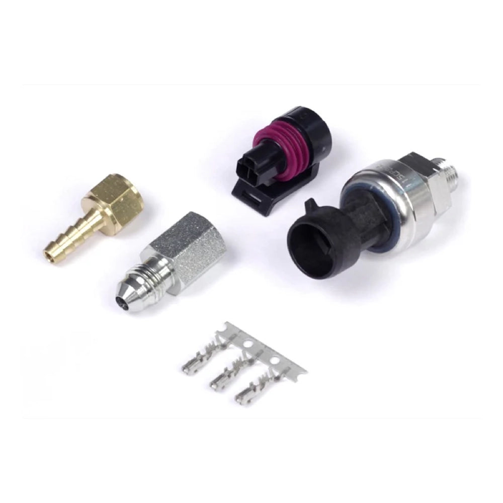 Haltech 7 Bar TI MAP Sensor 1/8 NPT w/Plug & Pins/-4 AN & 5mm Hosetail Adaptors - HALHT-010130 - product view 1