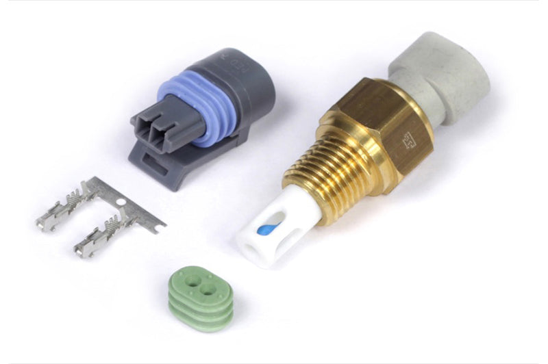 Haltech Nissan Z32 300ZX Air Temp Sensor 1/4 NPT Thread (Incl Delphi Plug & Pins) - Black Ops Auto Works