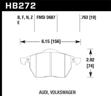 Load image into Gallery viewer, Hawk 00-06 Audi TT/00-06 TT Quattro 1.8L / 99-04 VW Golf GTI 2.8L Blue 9012 Race Front Brake Pads - Black Ops Auto Works
