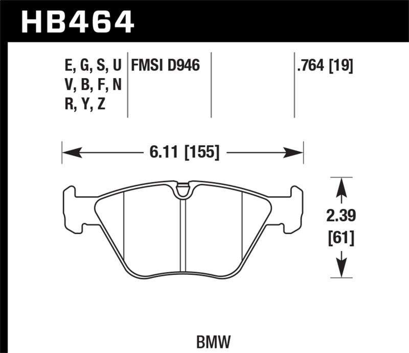 Hawk 01-06 BMW 330Ci / 01-05 330i/330Xi / 01-06 M3 DTC-60 Race Front Brake Pads - Black Ops Auto Works